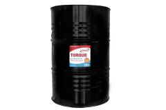 A large black industrial metal drum labeled "edmac Torque Excellent 800 Oil ISO68 209L" stands upright against a white background.